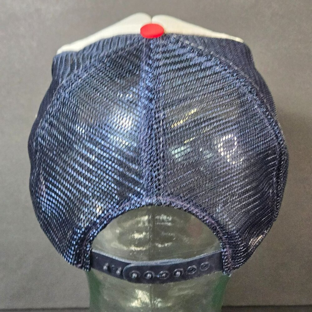 Vintage 1984 Los Angeles Olympics Mesh Trucker Hat Red White Blue Snapback - Picture 3 of 12